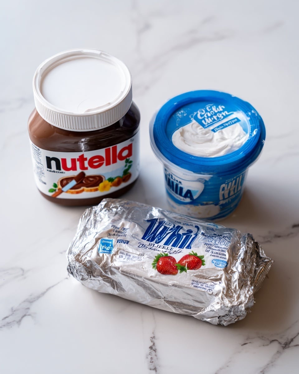 A single, large square puff pastry pie with golden brown, flaky layers sits on a silver baking tray. The top layer shows a slight puffed texture with uneven golden patches, while the edges are crisp and darker brown. The inside layers are not visible but the pie is thick and well risen. The silver tray has some light stains and the background surface is changed to a white marbled texture. Photo taken with an iphone --ar 4:5 --v 7