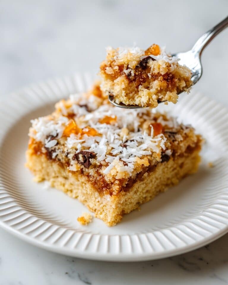 Baked Oatmeal Cake with Chocolate, Butterscotch, and Coconut Recipe