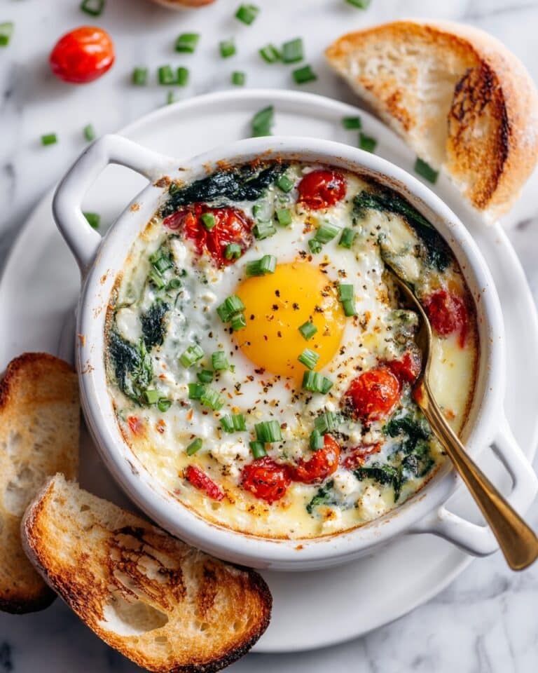 Easy Baked Feta Eggs Recipe