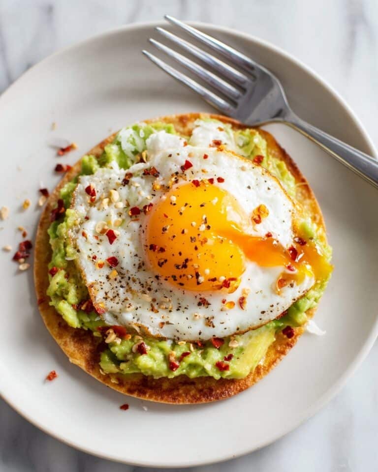 Crispy Fried Feta Egg on Toast with Avocado Recipe