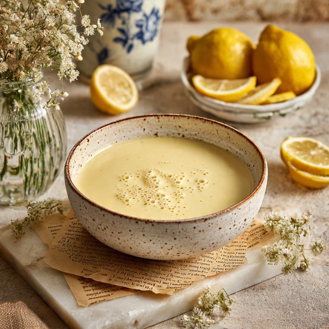 Lemon Gooey Butter Cake with Lemon Curd Recipe - Recipe Image
