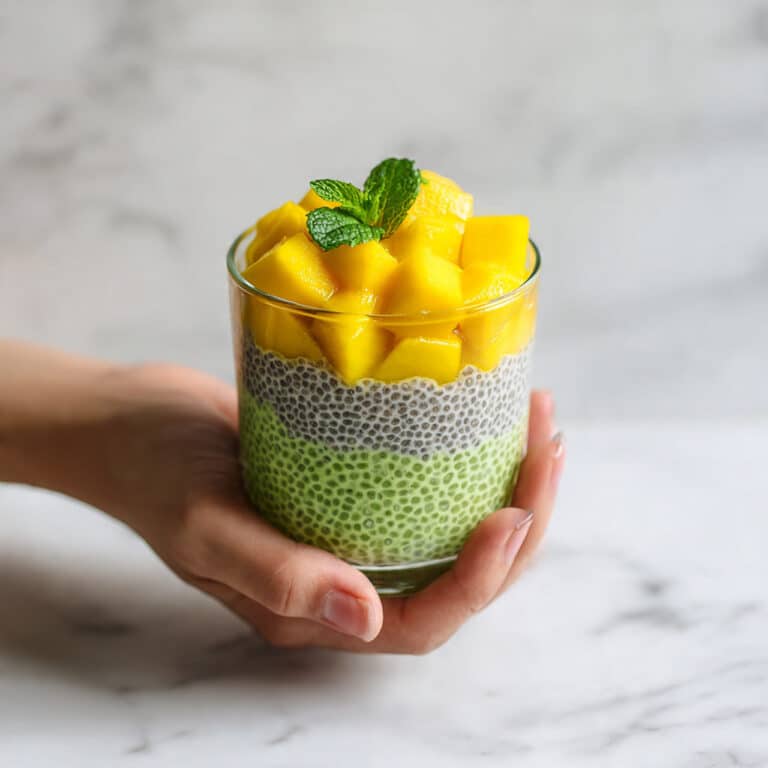 4-Ingredient Matcha Chia Pudding Recipe