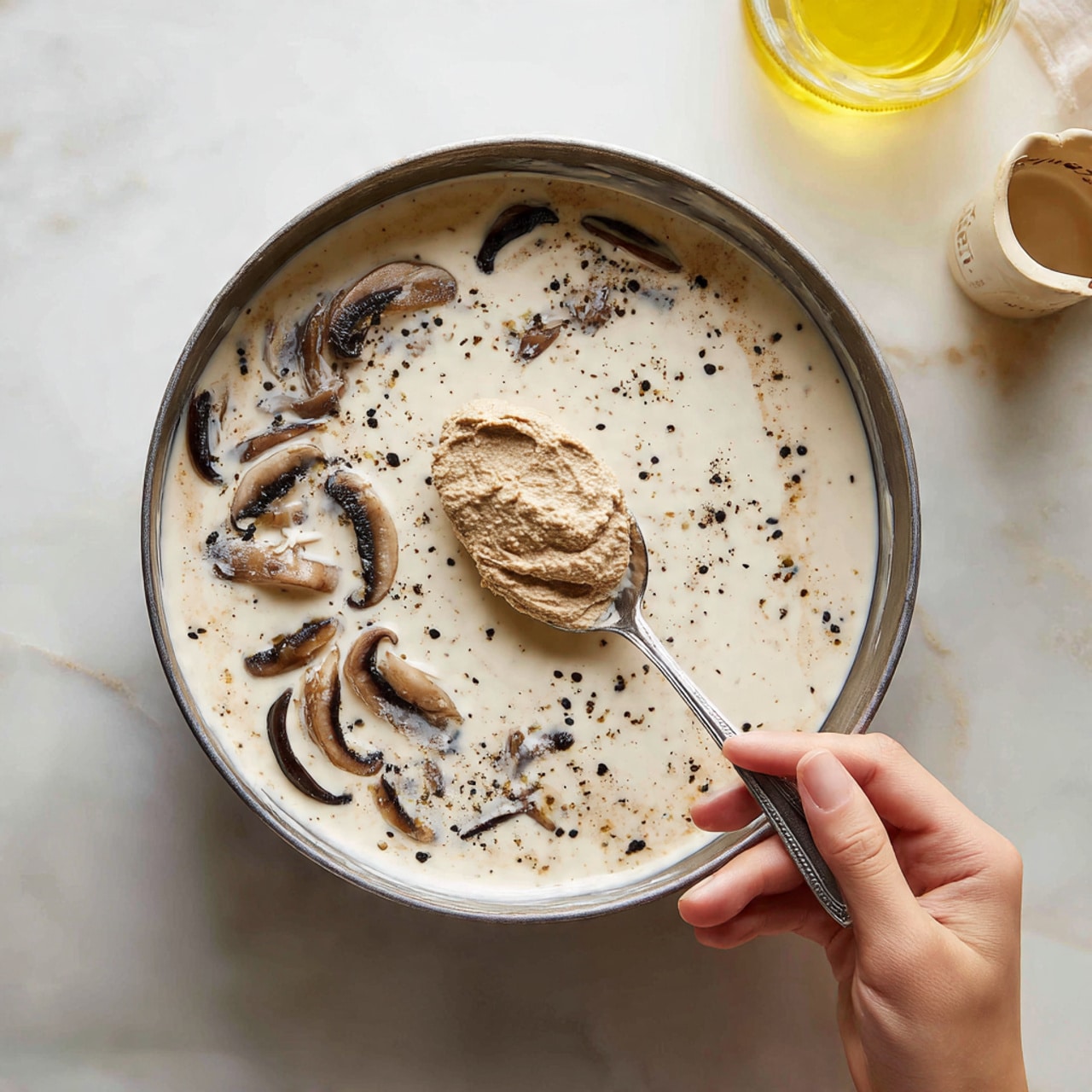 Creamy Miso Mushroom Pasta Recipe - Recipe Image