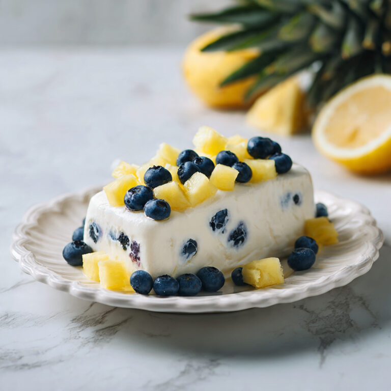 Panna Cotta With Blueberries and Fresh Fruit Recipe