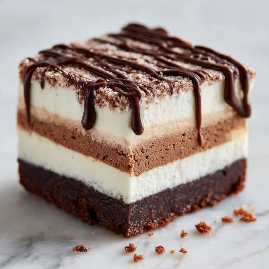 Chocolate Shortbread Bars with Ricotta Filling Recipe