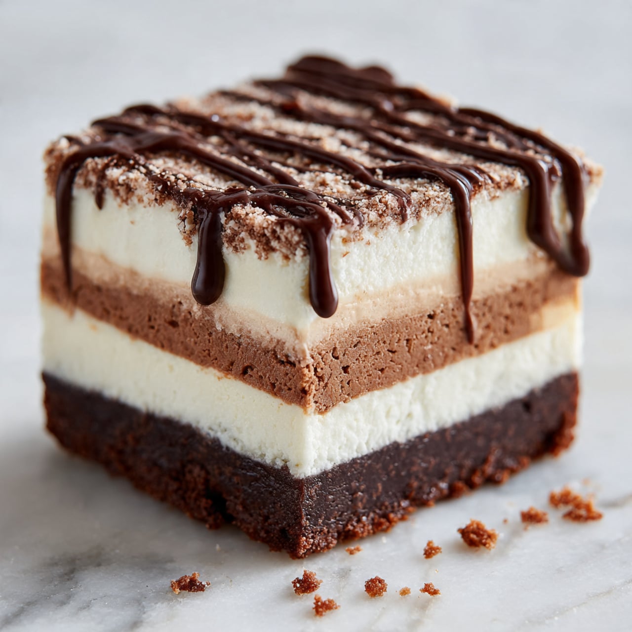 Chocolate Shortbread Bars with Ricotta Filling Recipe