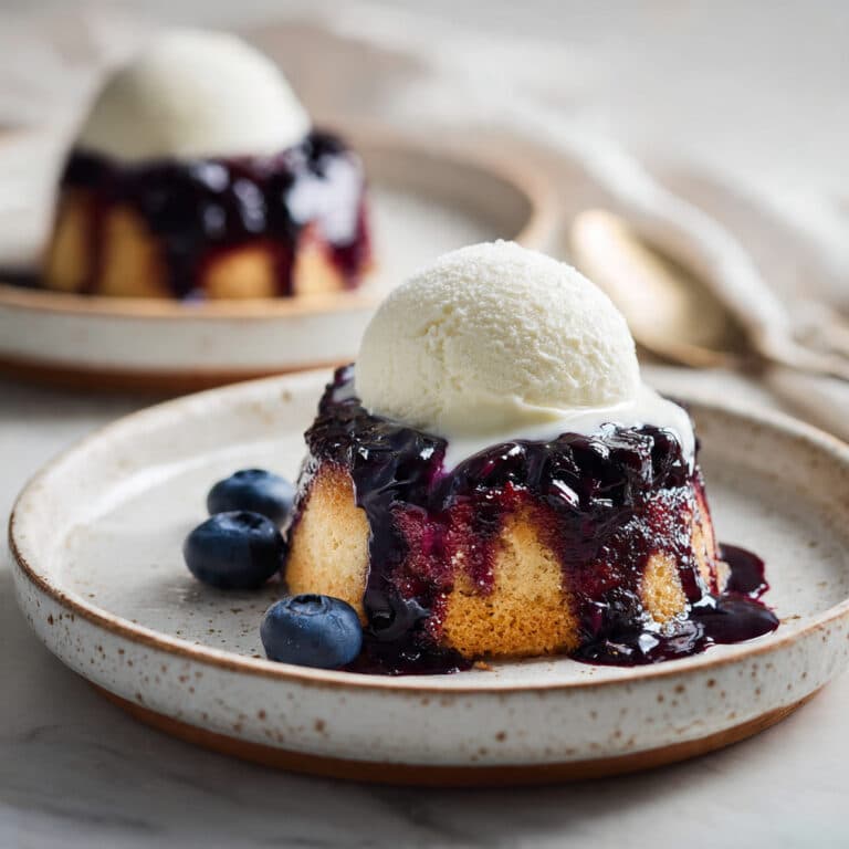 Blueberry Upside Down Cakes Recipe