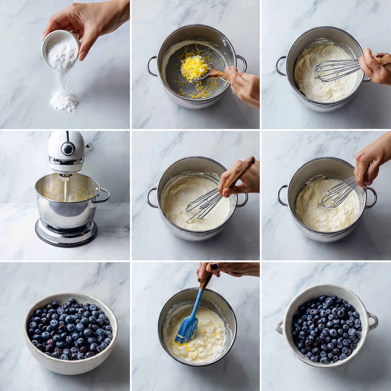 Panna Cotta With Blueberries and Fresh Fruit Recipe - Recipe Image