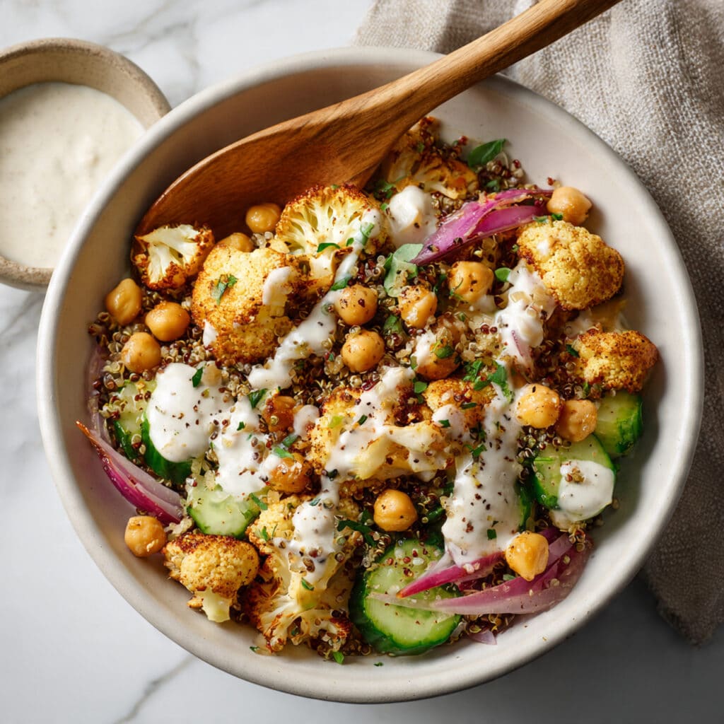 Cauliflower Shawarma Bowl (Easy Sheet Pan Dinner) Recipe