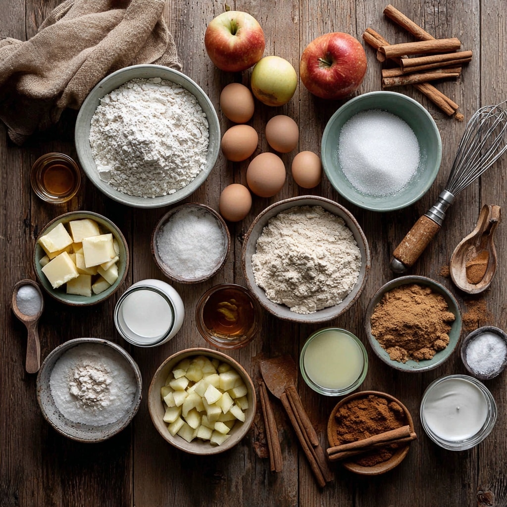 The image shows four stages of mixing batter. The first part, top left, has a clear glass bowl with white flour and a metal whisk placed inside it on a white marbled surface with a beige cloth nearby. The top right shows a shiny silver mixing bowl with a light beige soft batter inside and a gray spatula touching the batter. In the bottom left, the silver bowl holds a mix of peeled grains or flakes combined with the batter, and the same gray spatula is in it. Finally, the bottom right image shows the silver bowl with the batter mixed smoothly, creamy light yellow in color, with the spatula resting inside. photo taken with an iphone --ar 4:5 --v 7