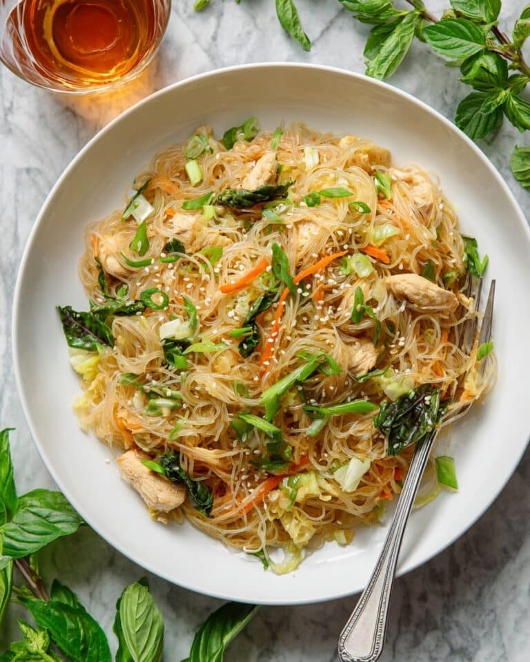 Honey Garlic Chicken with Glass Noodles Recipe