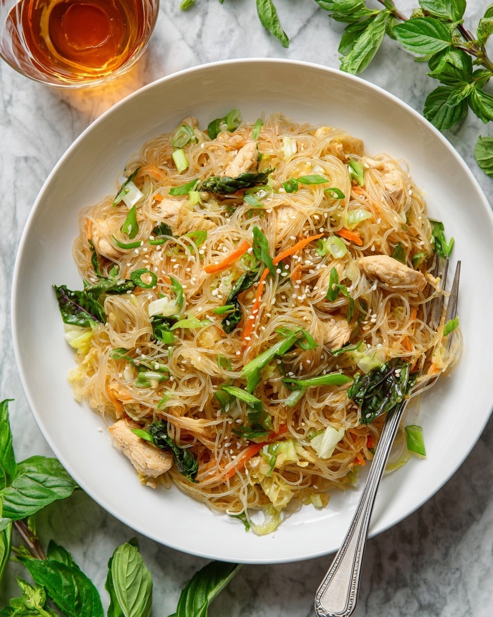 Honey Garlic Chicken with Glass Noodles Recipe