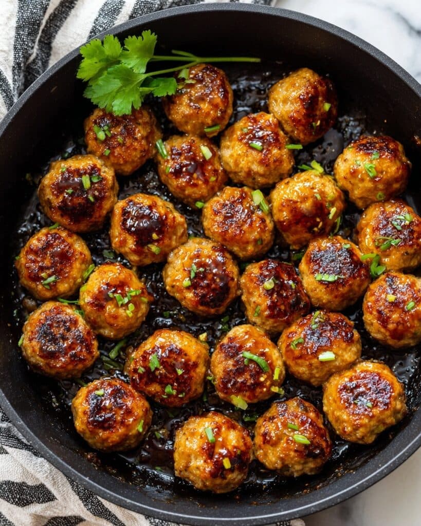 Honey Garlic Soy Chicken Meatballs Recipe