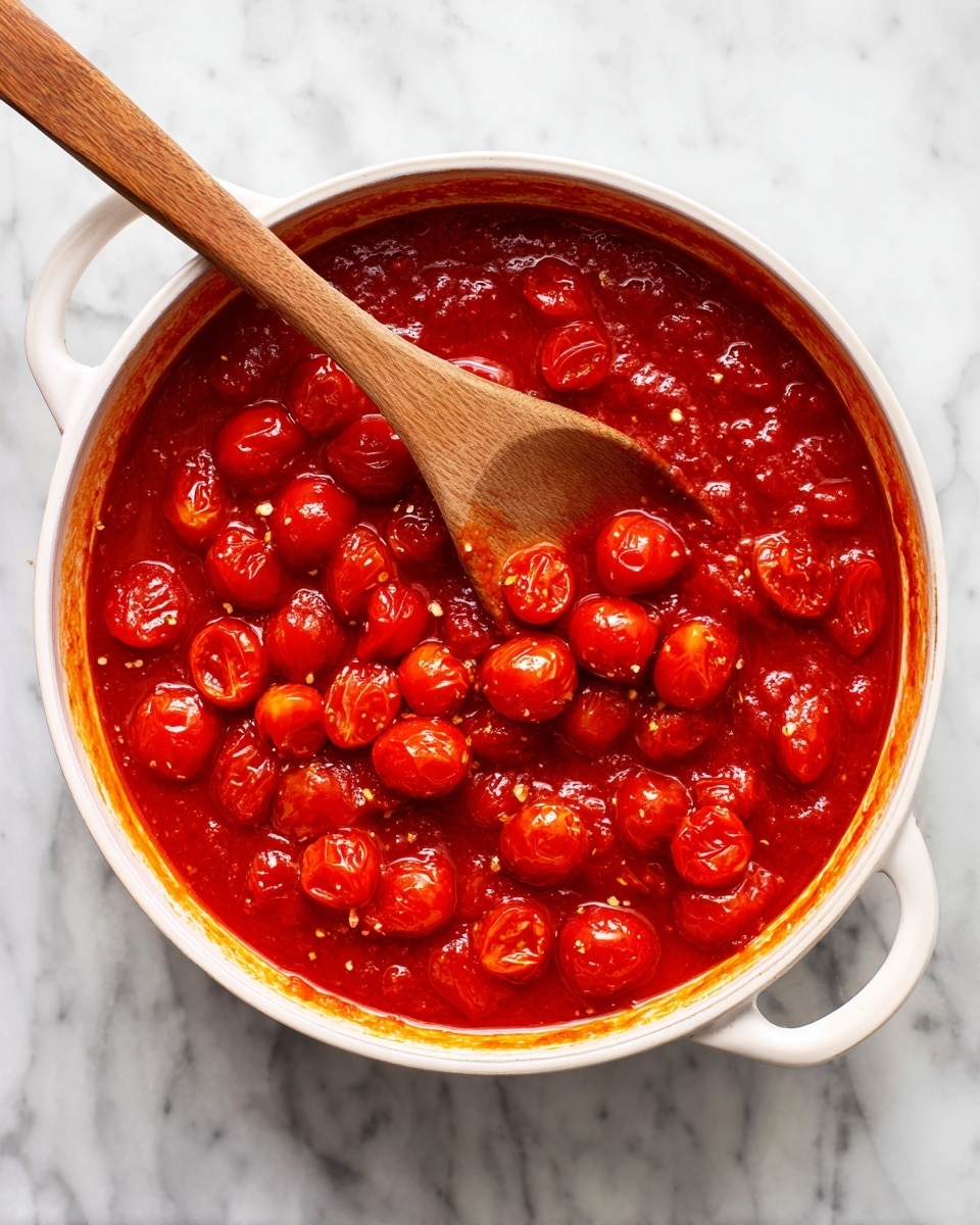 Burrata Pasta with Cherry Tomato Garlic Butter Sauce Recipe - Recipe Image