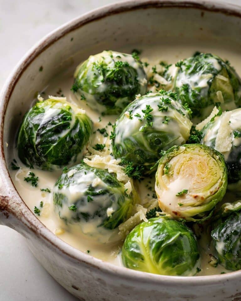 Creamy Sautéed Brussels Sprouts Recipe