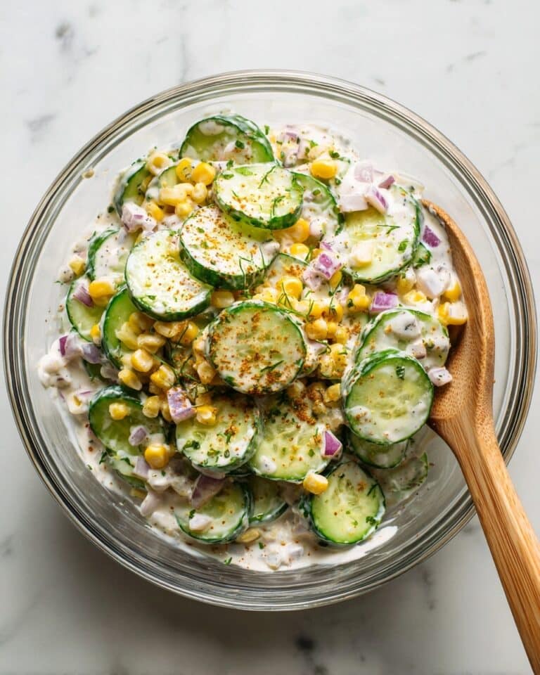 Mexican Cucumber Salad with Corn and Elote Dressing Recipe