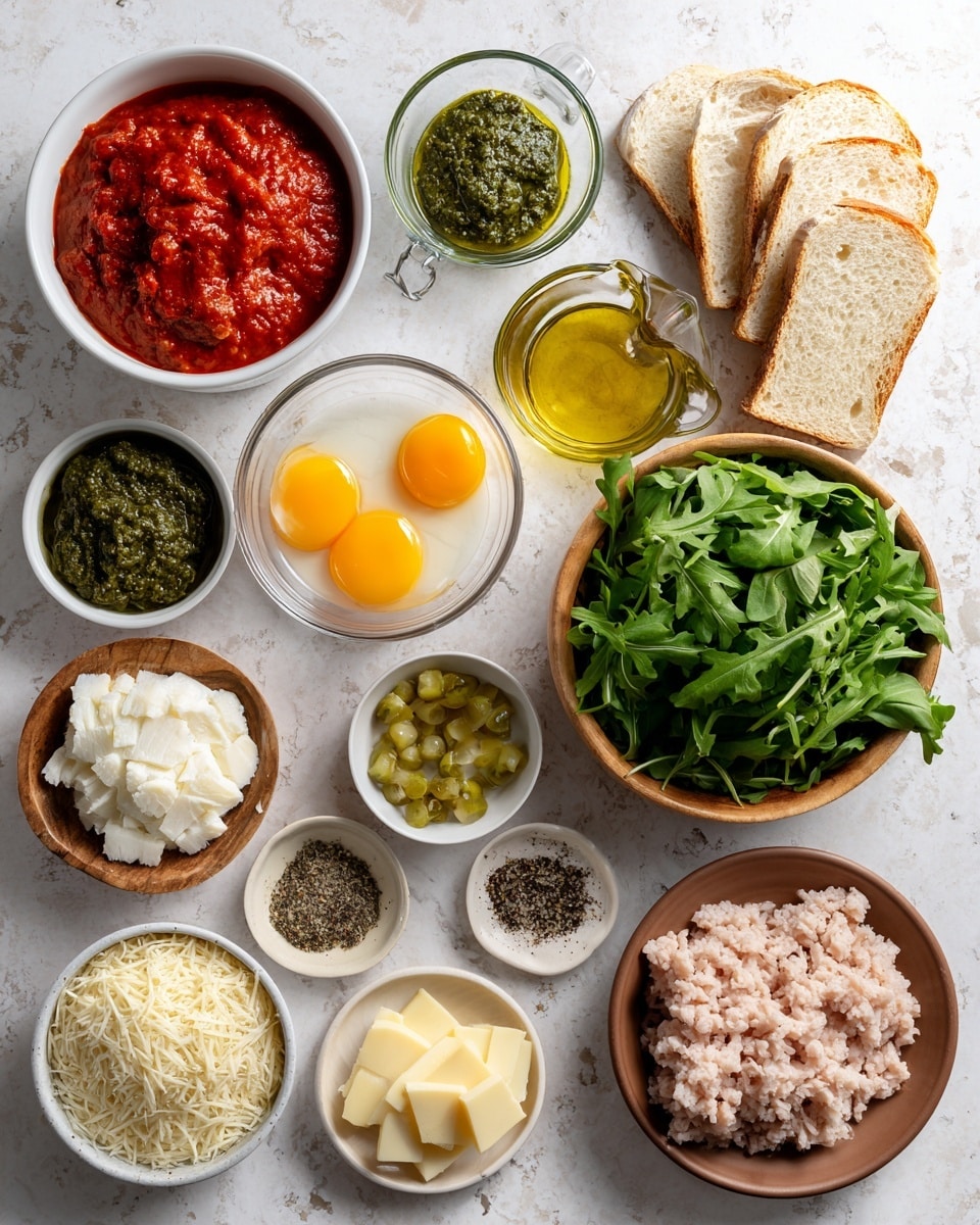 High-Protein Chicken Pesto Parmesan Meatball Subs Recipe - Recipe Image