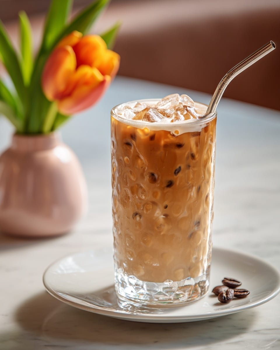 Maple Cream Iced Latte with Flaky Sea Salt Recipe