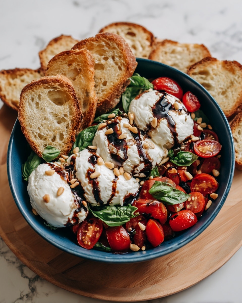 Burrata with Tomatoes, Basil, and Sun-Dried Tomatoes Recipe