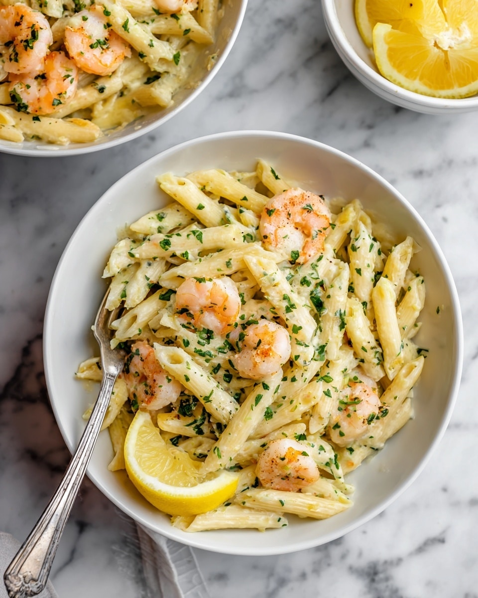 Lemony Ricotta Pasta with Shrimp Recipe