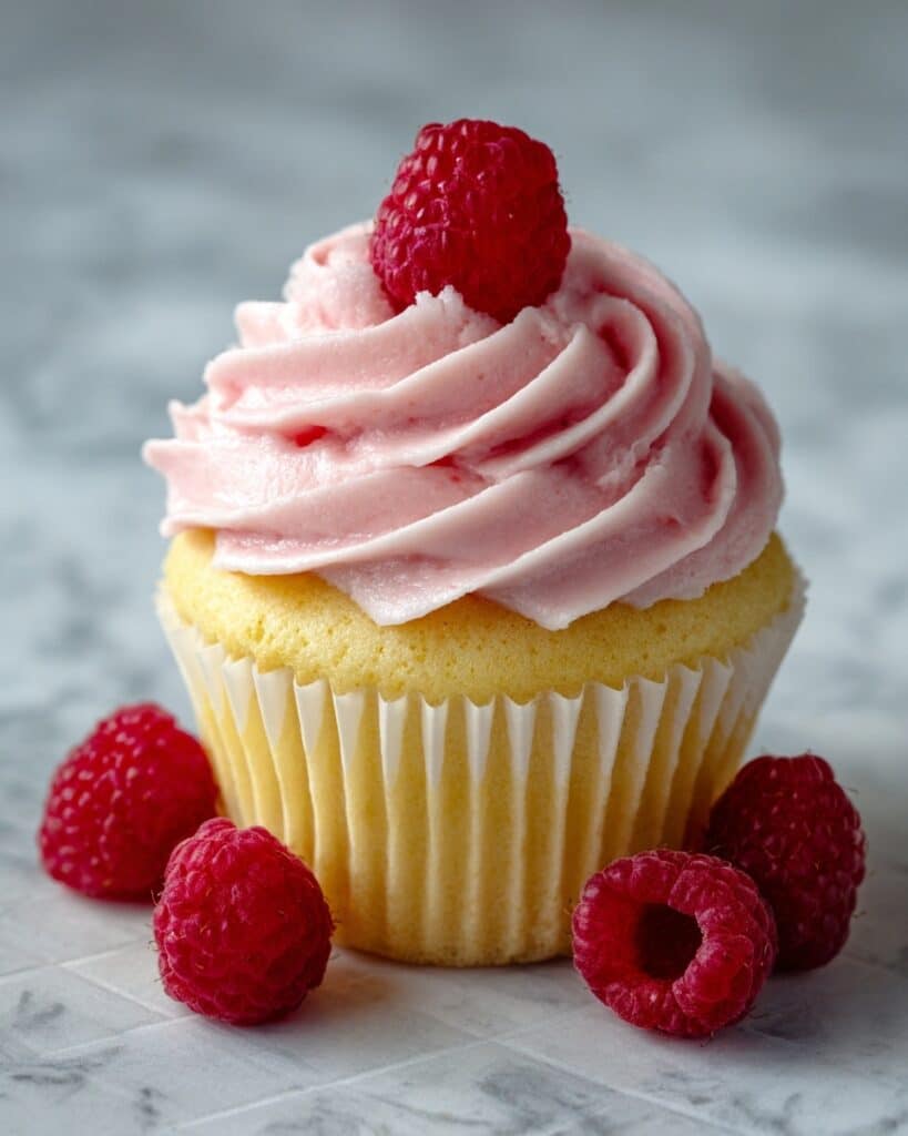 Vanilla Raspberry Cupcakes Recipe