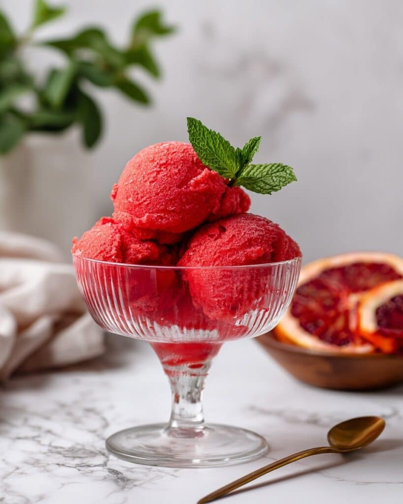 One-Ingredient Blood Orange Sorbet Recipe