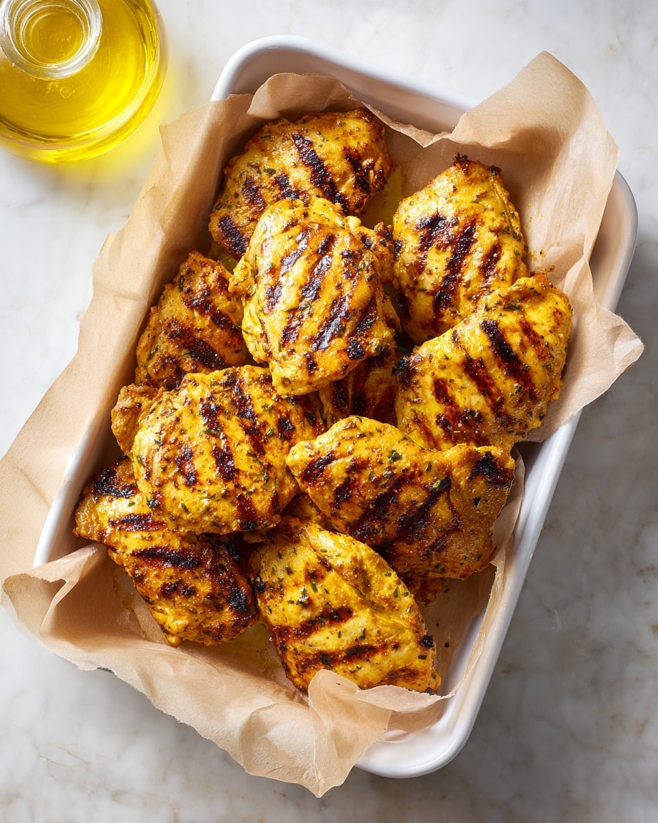 Shawarma Chicken Thighs with Charred Scallion Sauce Recipe - Recipe Image