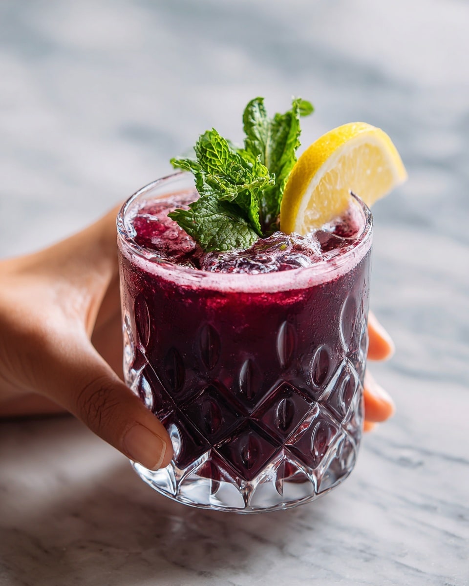 Blueberry Lemon White Wine Spritzer Recipe