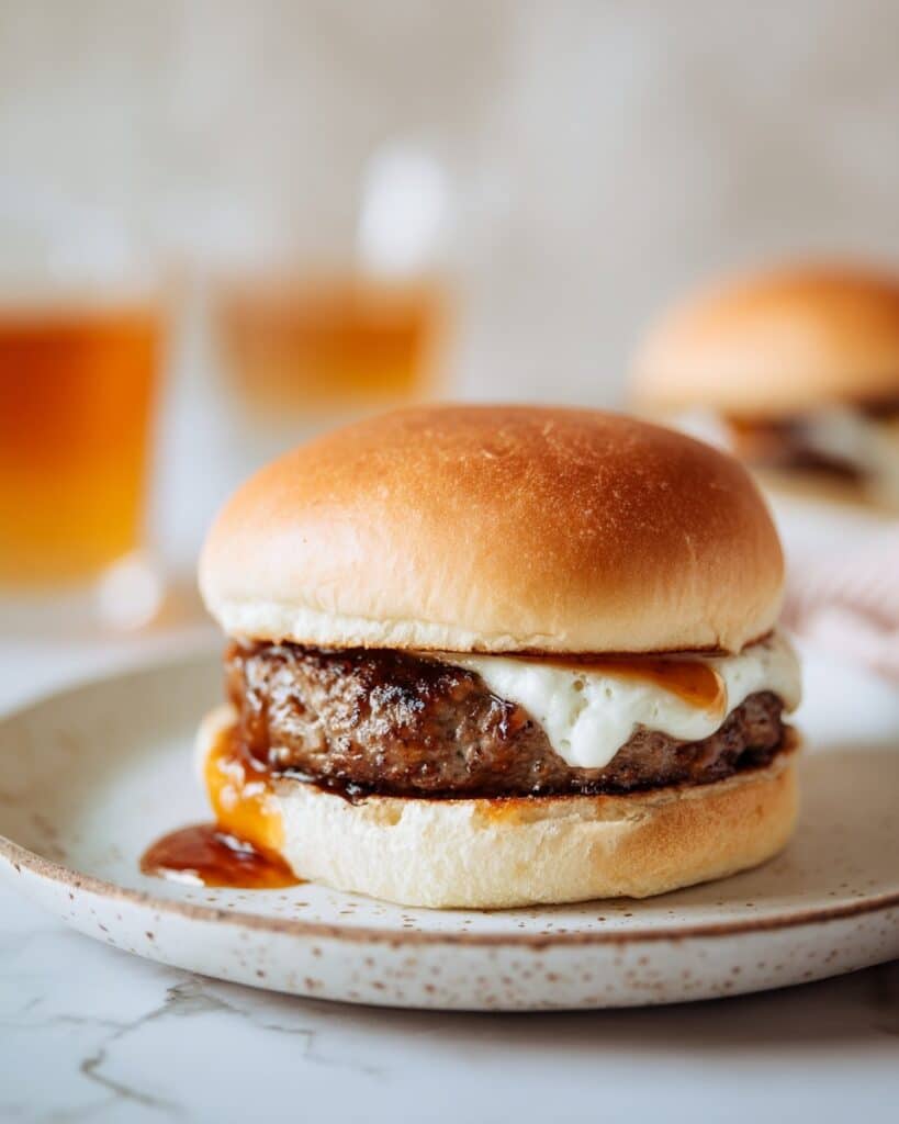 Sweet and Savory BBQ Hamburger with Provolone Recipe