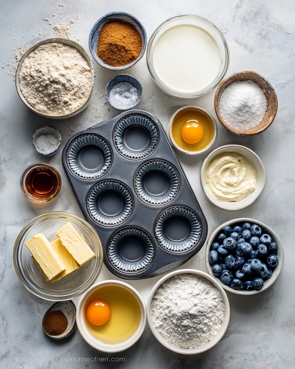 A white bowl filled with light beige batter that has a thick, creamy texture. Mixed evenly throughout the batter are dark blue or black berries that create small, rounded spots of color. A black and red spatula with batter on it rests inside the bowl, slightly lifted, and traces of batter are spread around the inside edges of the bowl. The bowl sits on a white marbled surface. Photo taken with an iphone --ar 4:5 --v 7