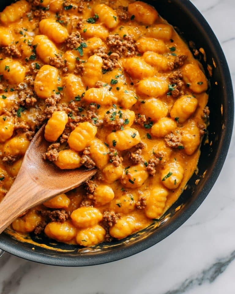 Creamy Beef Gnocchi Skillet Recipe