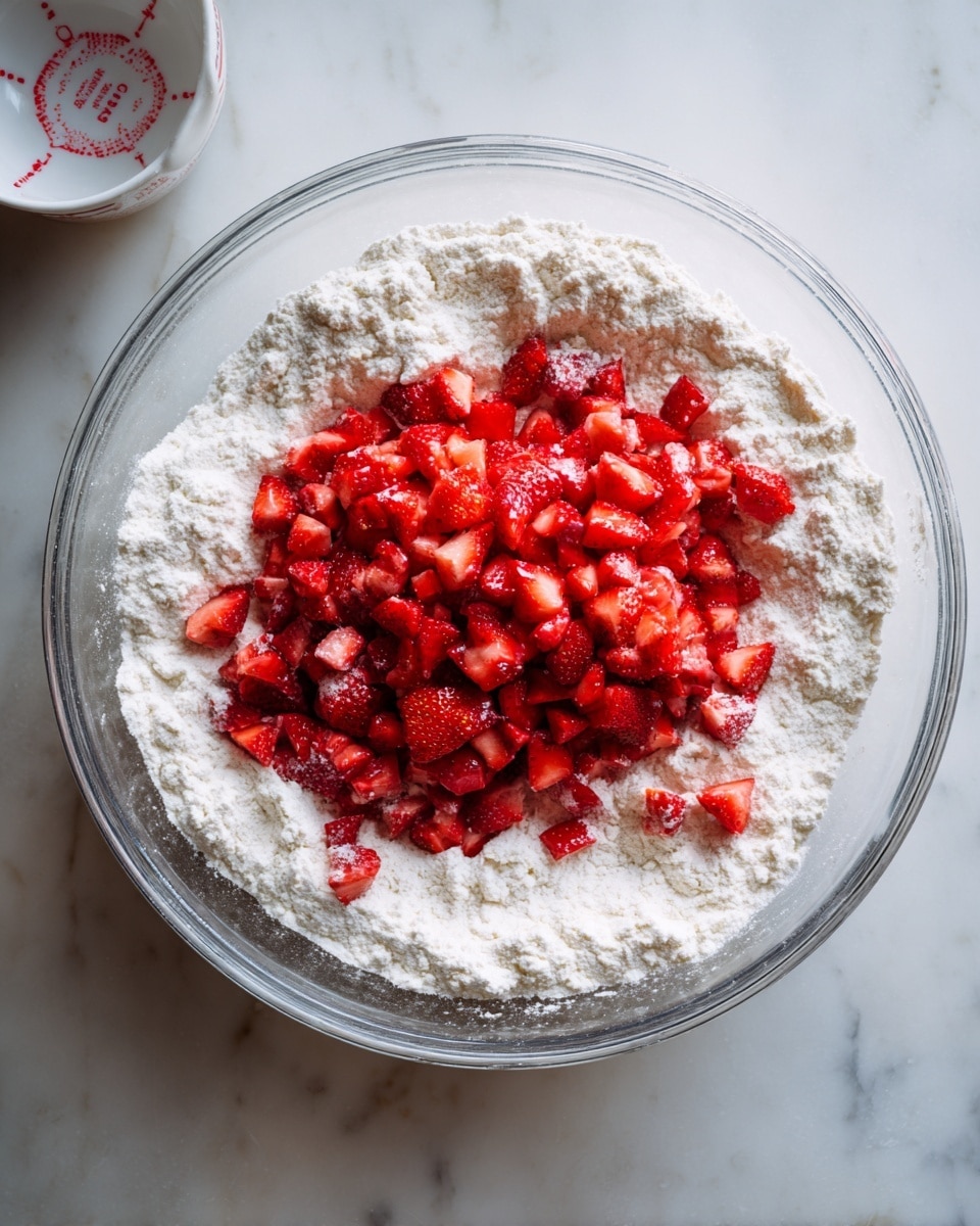 Strawberry Biscuits with Vanilla Glaze Recipe - Recipe Image