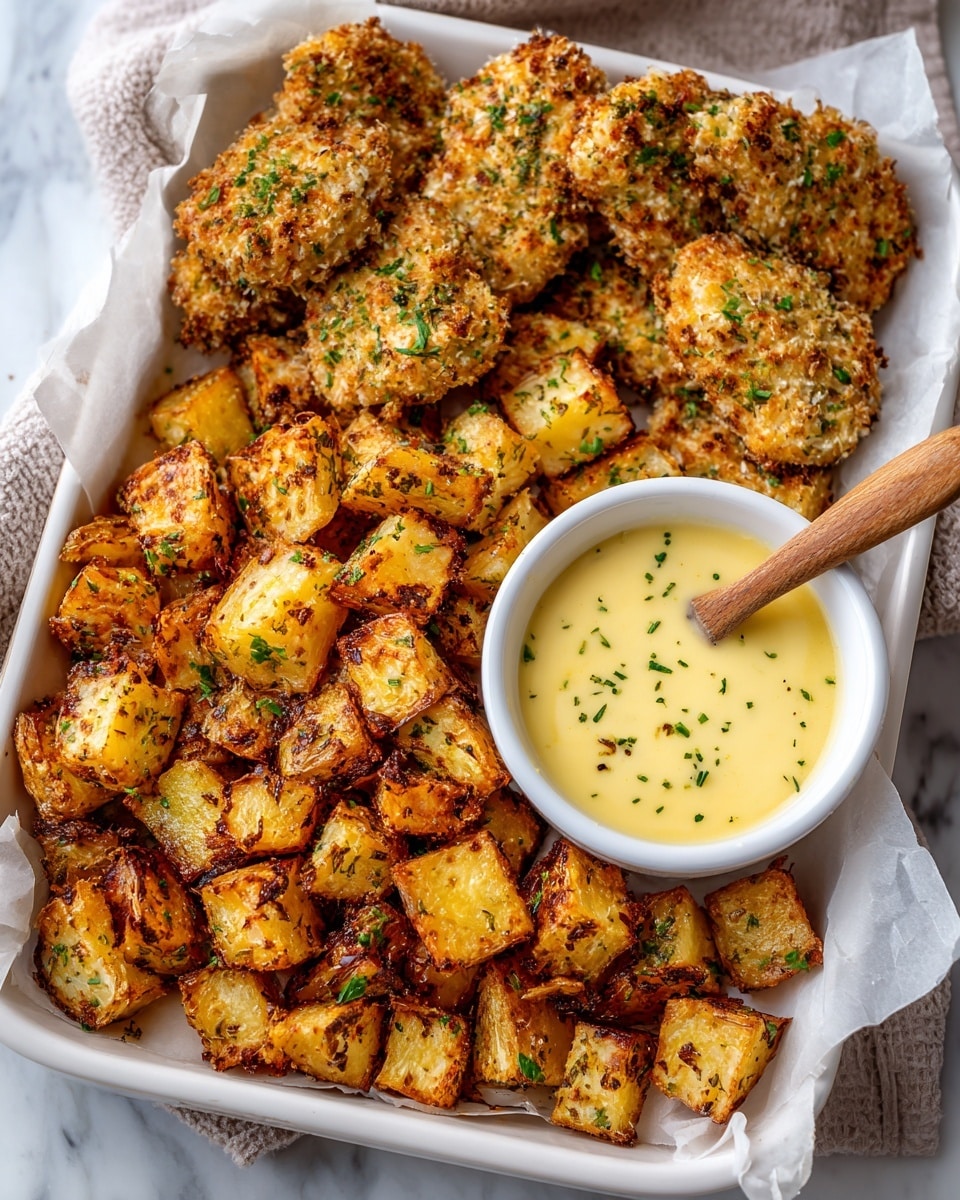 Sheet Pan Honey Mustard Pretzel Chicken & Potatoes Recipe