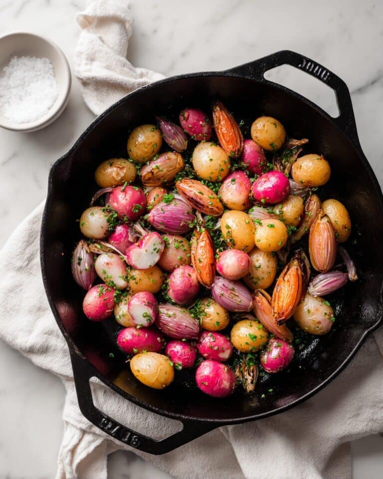 Roasted Radishes with Lemon-Dijon Vinaigrette Recipe