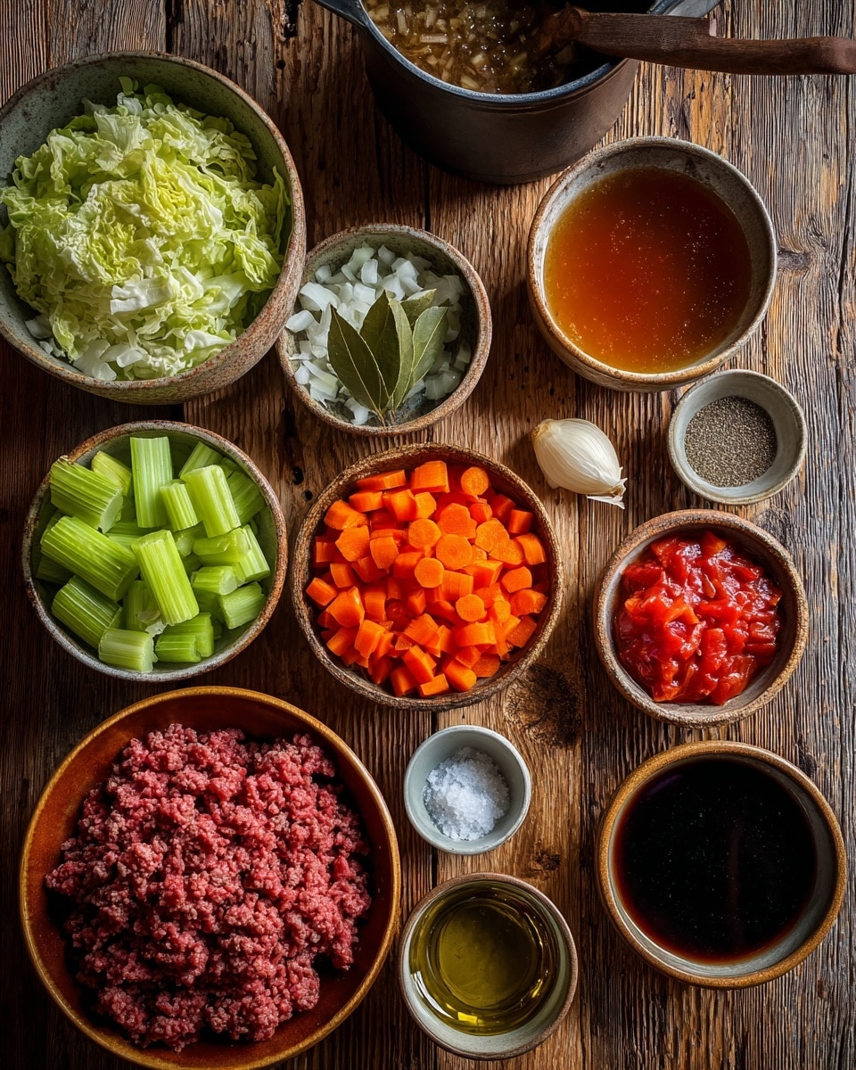 The image shows two views of a light blue pot with ground meat being cooked. On the left side, the pot is filled with cooked brown ground meat with a wooden spoon stirring it. On the right side, the same pot has the cooked ground meat mixed with small round orange carrot slices and chopped green celery pieces, with a wooden spoon stirring the mixture. Both pots are sitting on a white marbled surface. photo taken with an iphone --ar 4:5 --v 7