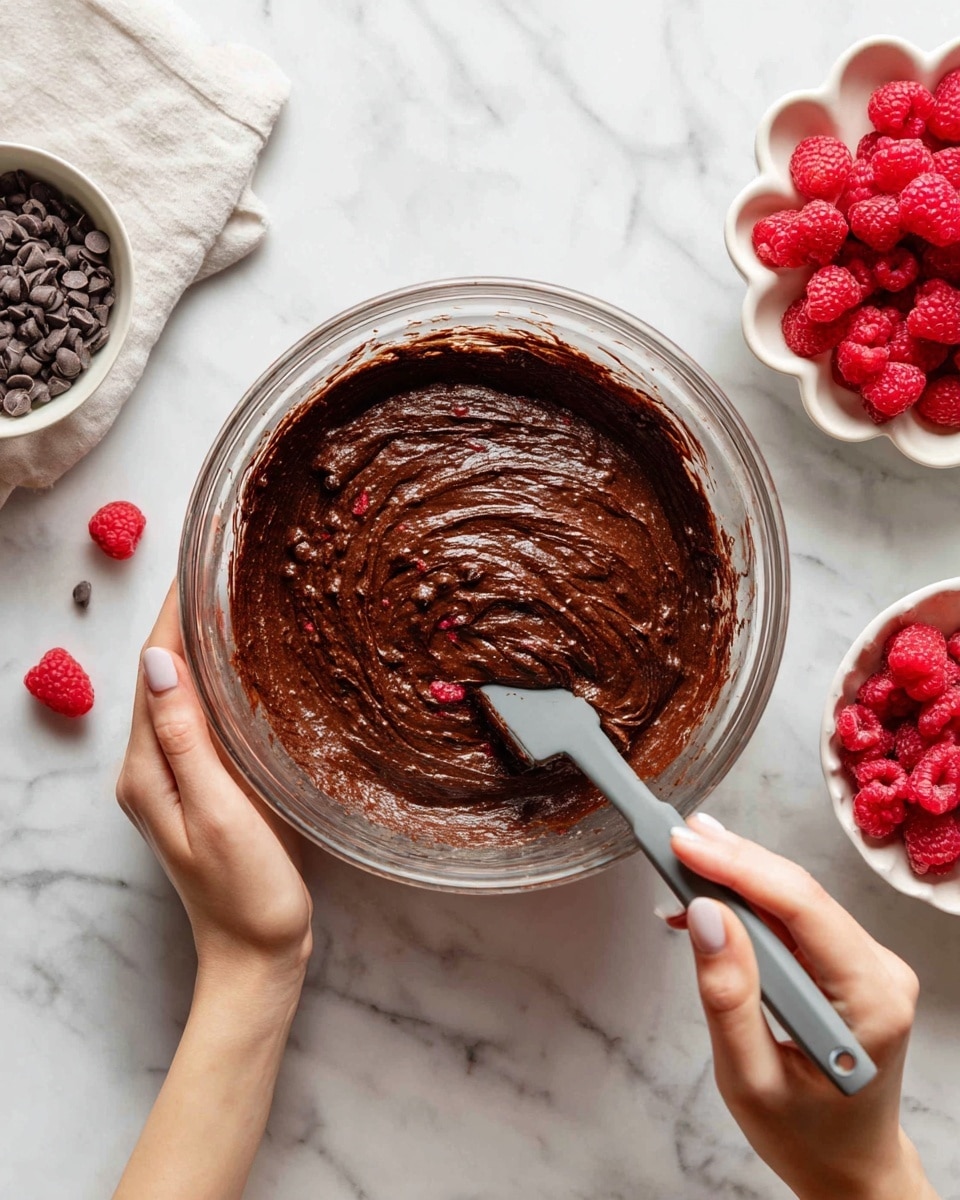 Feel-Good Chocolate Raspberry Muffins Recipe - Recipe Image