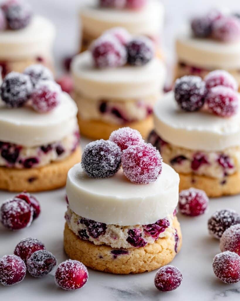 Sparkling Frosted Cranberry Cookies Recipe