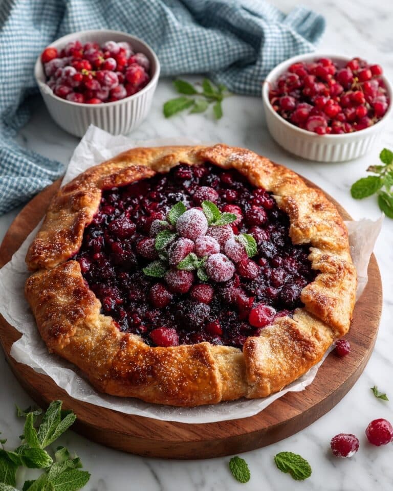 Cranberry Raspberry Galette with Orange Zest Recipe