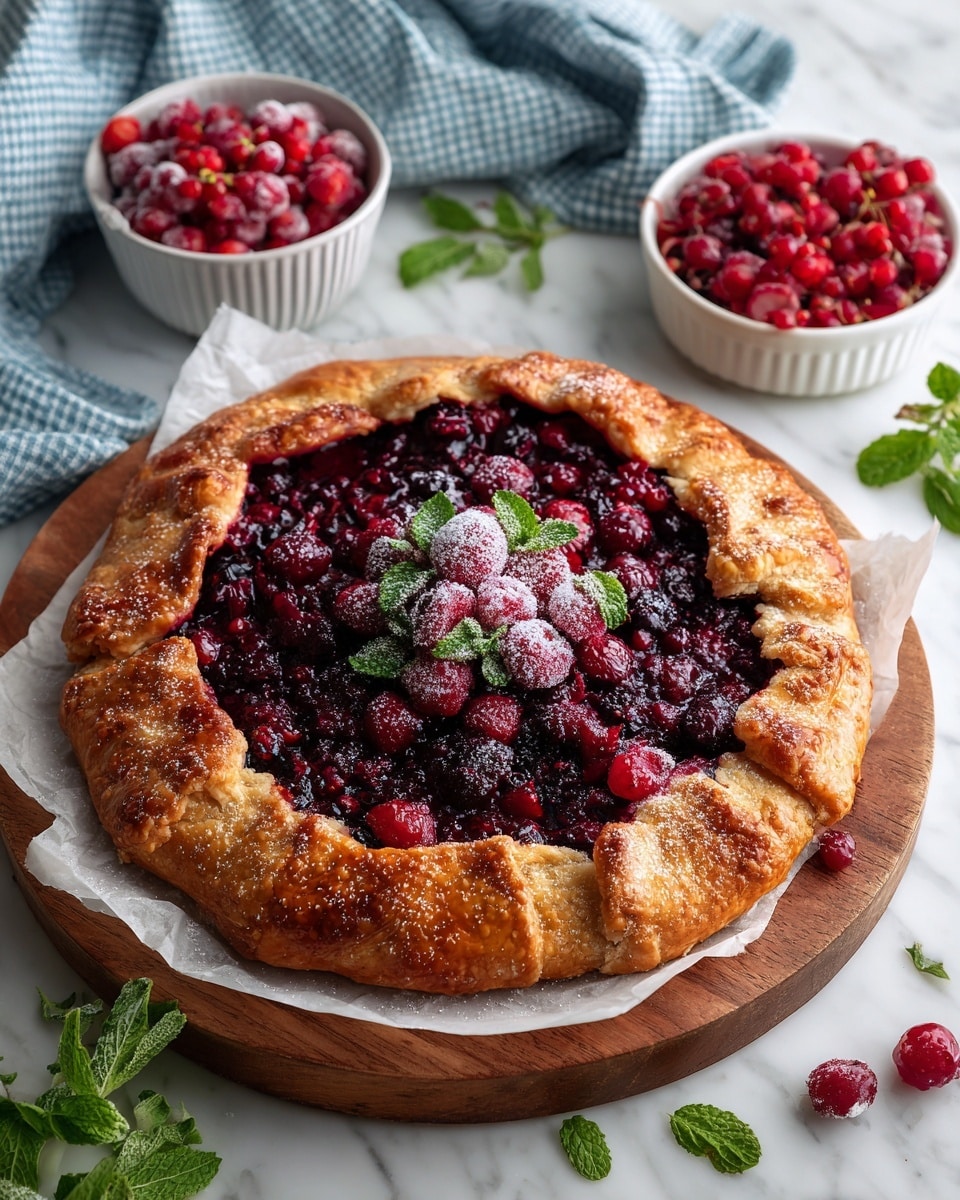 Cranberry Raspberry Galette with Orange Zest Recipe