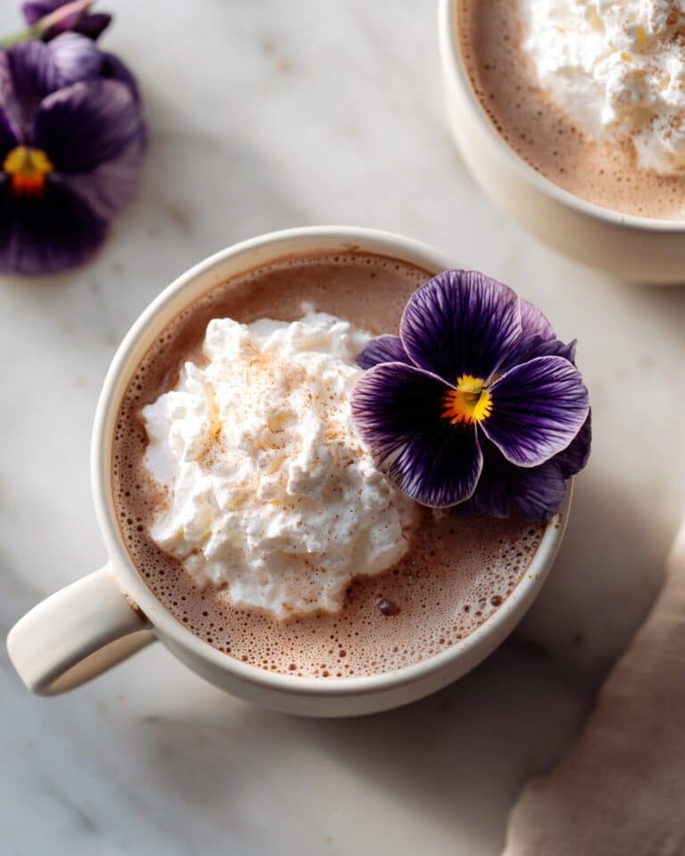 Pink Hot Chocolate with Beet Powder and Nutmeg Recipe