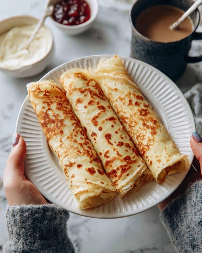French Toast Crepes with Maple Syrup Recipe