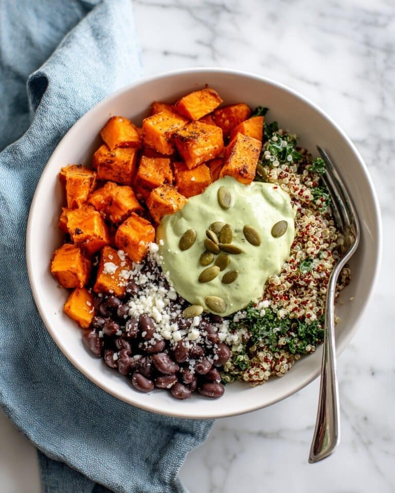 Southwestern Kale Power Salad with Sweet Potato, Quinoa & Avocado Sauce Recipe