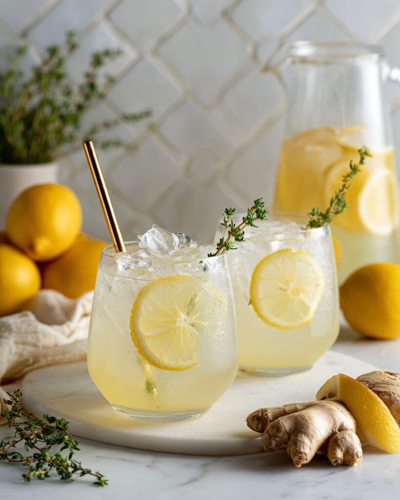 Ginger Thyme Lemonade Recipe