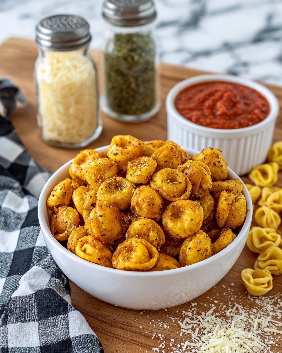 Air Fryer Crispy Parmesan Tortellini Recipe