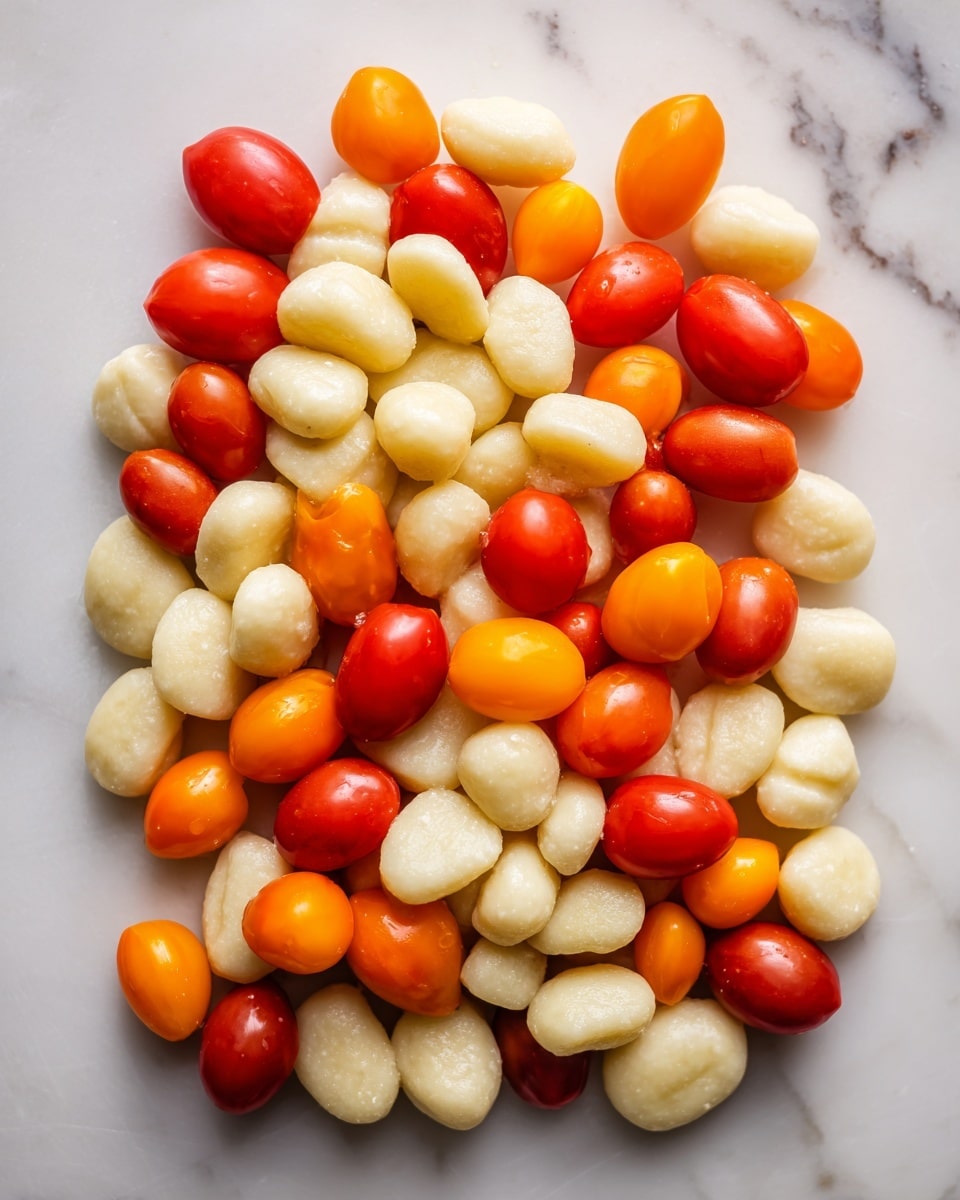 Sheet Pan Gnocchi with Cherry Tomatoes and Mozzarella Recipe - Recipe Image