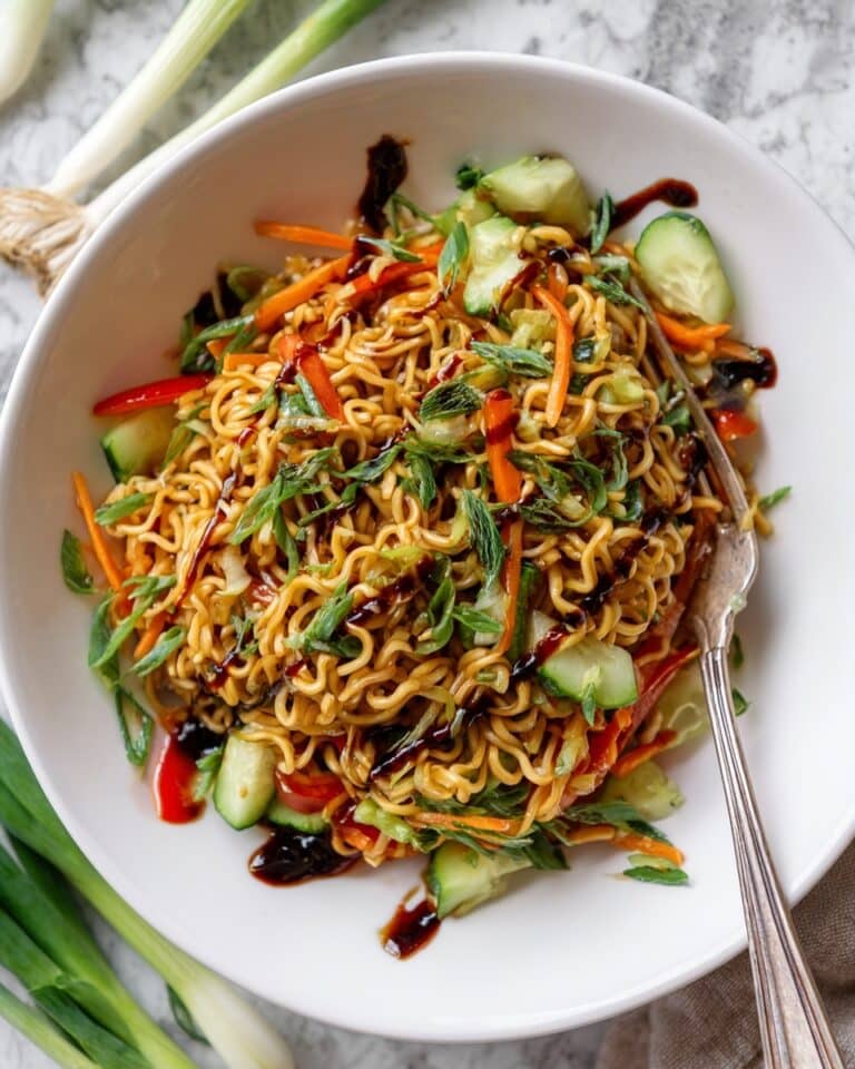 Cold Sesame Noodles with Vegetables and Peanut Sauce Recipe