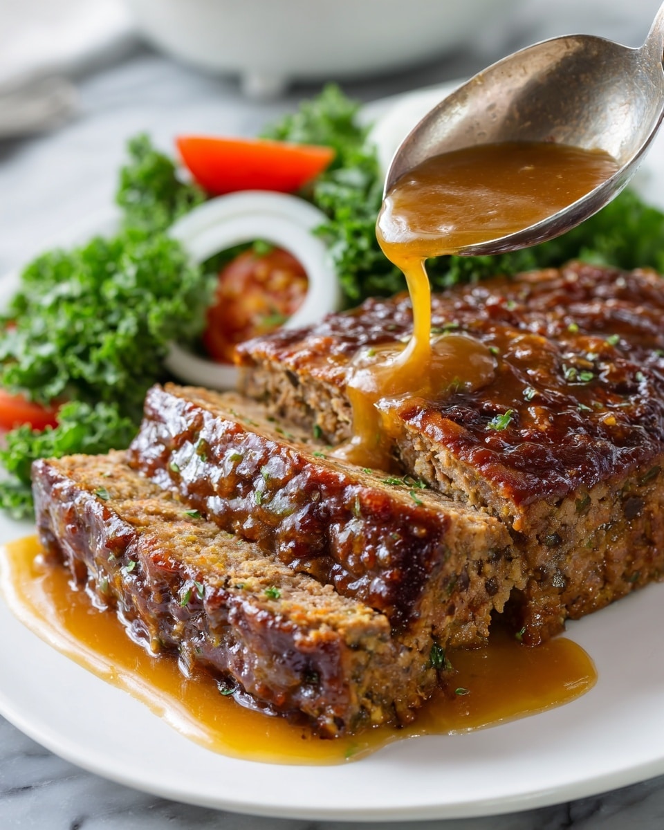Ina Garten’s Classic Meatloaf with Garlic Sauce Recipe