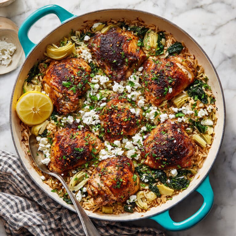 Spinach Artichoke Chicken and Rice Bake Recipe