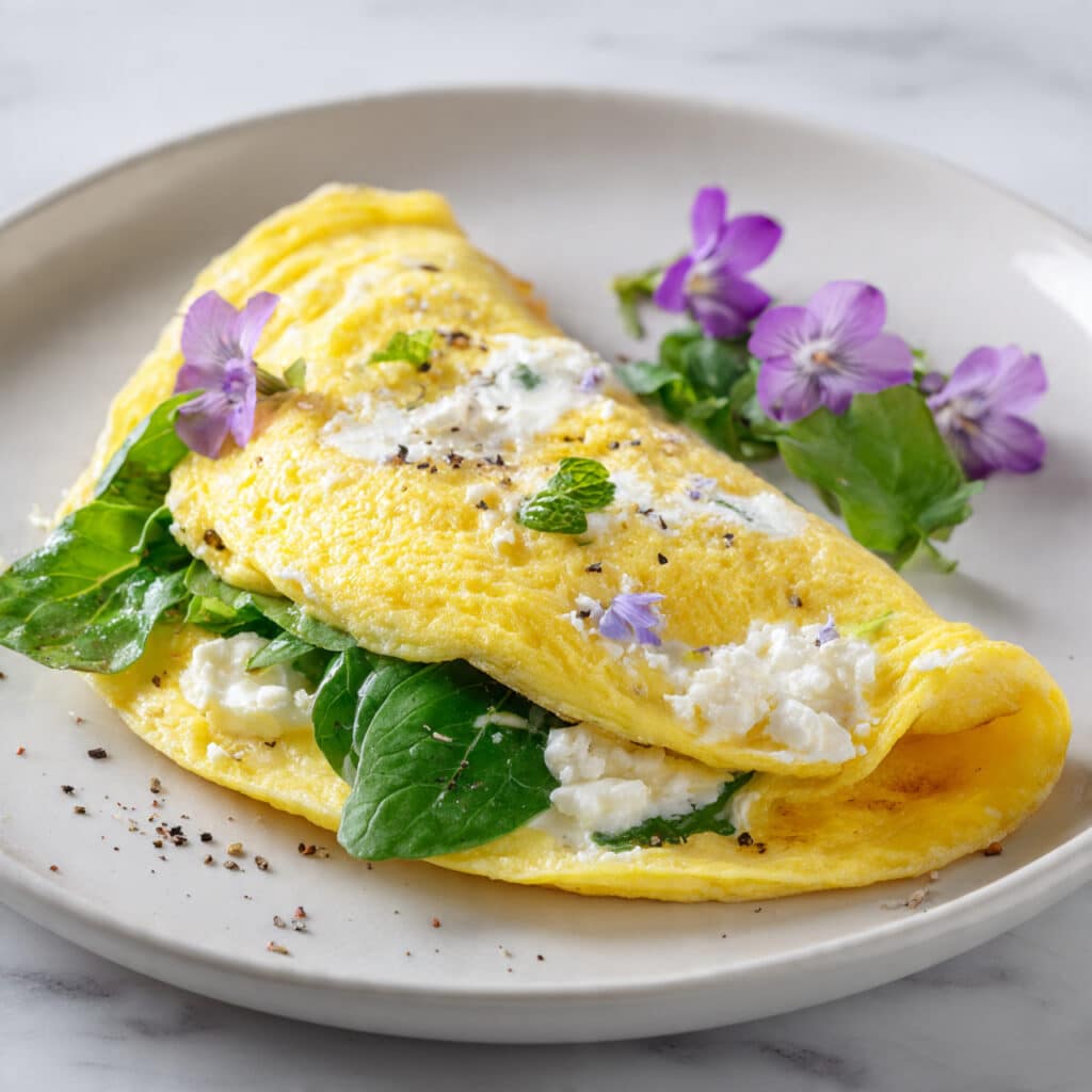 Spring Asparagus and Goat Cheese Omelet Recipe
