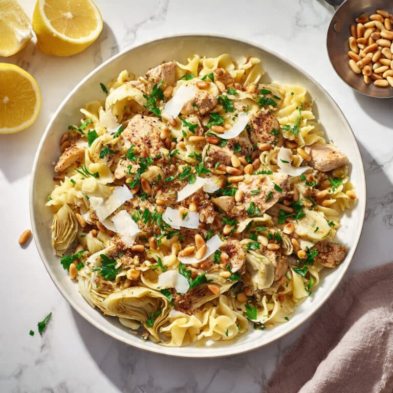Lemon Chicken Artichoke Pasta Salad Recipe